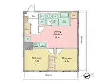 【神奈川県/川崎市高津区久地】サンコーポたまがわ 間取り図