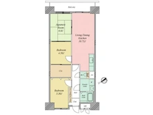 【東京都/大田区多摩川】多摩川芙蓉ハイツ　3 間取り図