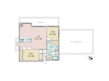 【大阪府/大阪市東淀川区豊新】メゾンドール上新庄ベルプリモ 間取り図