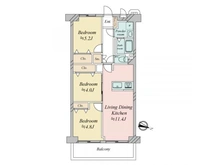 【大阪府/大阪市淀川区西宮原】カネボウ新大阪第二グリーンマンション 間取り図