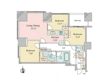 【東京都/江東区豊洲】シティタワーズ豊洲ザ・ツインサウスタワー 間取り図