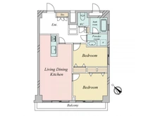 【東京都/中野区東中野】シティマンション東中野 間取り図