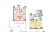 【東京都/文京区本駒込】オープンレジデンシア本駒込 間取り図