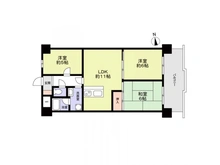 【大阪府/大阪市阿倍野区美章園】朝日プラザ美章園 間取り図