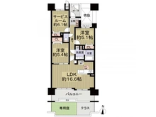 【愛知県/日進市栄】ライオンズマンションニューシティ日進の丘参番館 間取り図