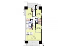 【愛知県/名古屋市中区松原】オープンレジデンシア名古屋センタープレイス 間取り図