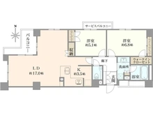 【京都府/京都市上京区小川通一条下る】クレヴィア京都御所西 間取り図