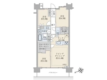 【東京都/江東区北砂】バウス西大島 間取り図