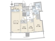 【東京都/豊島区南池袋】ブリリアタワー池袋 間取り図