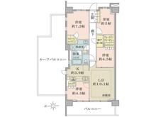 【東京都/練馬区関町南】ブリリアシティ三鷹 間取り図