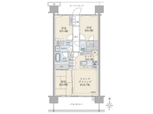 【東京都/多摩市諏訪】ブリリア多摩ニュータウンA棟 間取り図