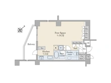 【東京都/杉並区高井戸東】グローリオ浜田山デュオ 間取り図