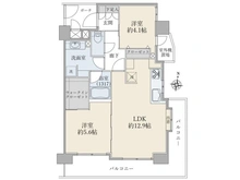 【東京都/港区南麻布】エフィーナ南麻布 間取り図