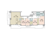 【東京都/世田谷区南烏山】ヴェーゼント芦花公園 間取り図
