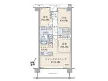 【東京都/世田谷区給田】ブリリア仙川ザレジデンス 間取り図