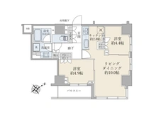 【東京都/中央区日本橋茅場町】ブリリア日本橋茅場町（Brillia日本橋茅場町） 間取り図