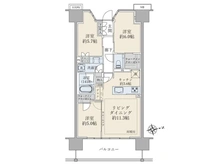 【東京都/豊島区高田】ブリリアシティ西早稲田 間取り図