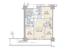 【東京都/多摩市関戸】ブリリアタワー聖蹟桜ヶ丘ブルーミングレジデンス 間取り図