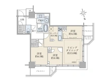 【東京都/多摩市関戸】ブリリアタワー聖蹟桜ヶ丘ブルーミングレジデンス 間取り図