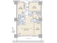 【東京都/多摩市関戸】ブリリアタワー聖蹟桜ヶ丘ブルーミングレジデンス 間取り図