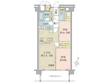 【東京都/目黒区下目黒】シティハウス下目黒 間取り図