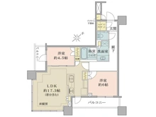 【東京都/品川区上大崎】ブリリアタワーズ目黒ノースレジデンス 間取り図