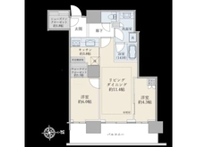 【神奈川県/川崎市中原区新丸子東】パークシティ武蔵小杉ミッドスカイタワー 間取り図