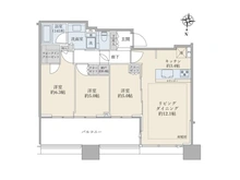 【神奈川県/川崎市中原区市ノ坪】シティタワー武蔵小杉 間取り図