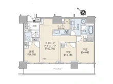 【東京都/江東区有明】ブリリアタワー有明ミッドクロス 間取り図