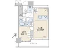 【東京都/江東区有明】ブリリアタワー有明ミッドクロス9階 間取り図