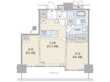【東京都/江東区有明】ブリリアタワー有明ミッドクロス 間取り図