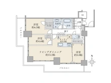 【神奈川県/川崎市幸区大宮町】ブリリアタワー川崎 間取り図