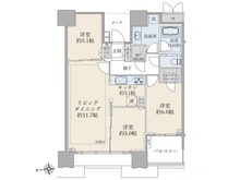 【東京都/中央区晴海】ドゥ・トゥ―ル　イースト 間取り図