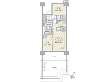 【東京都/練馬区上石神井】ブリリアシティ石神井公園アトラス2号棟 間取り図