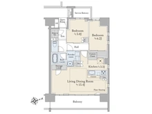 【東京都/台東区松が谷】ブリリア上野松が谷 間取り図