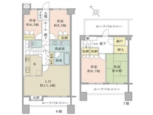 【千葉県/千葉市花見川区作新台】サンハイツ八千代台 間取り図
