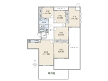 【千葉県/千葉市中央区青葉町】青葉の森公園通り団地8号棟 間取り図