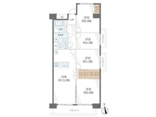 【千葉県/松戸市新松戸】新松戸中央パークハウス 間取り図