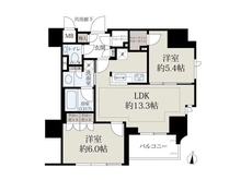 【東京都/新宿区北新宿】ジオ西新宿ツインレジデンス　ウエスト棟 間取り図