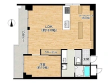 【大阪府/大阪市中央区谷町】ダイアパレス谷町第二 間取り図