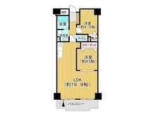 【大阪府/大阪市東成区深江北】サンヴェ―ル深江橋 間取り図