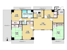 【大阪府/大阪市中央区島之内】堺筋道頓堀グリーンコーポラス 間取り図