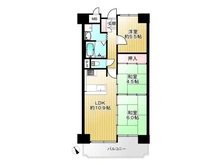 【大阪府/大阪市西淀川区御幣島】ユニハイム千船3番館 間取り図
