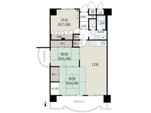 【大阪府/大阪市都島区友渕町】友渕コーポ 間取り図