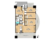 【大阪府/大阪市東成区大今里西】アンビエント今里駅前 間取り図