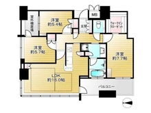 【大阪府/大阪市北区大淀南】ローレルタワーサンクタス梅田 間取り図