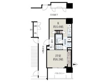【大阪府/大阪市中央区谷町】ローレルアイ谷町六丁目 間取り図