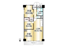 【大阪府/大阪市西区南堀江】西道頓堀コーポ 間取り図