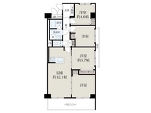 【大阪府/大阪市都島区大東町】三陽ハイツ都島 間取り図