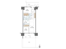 【大阪府/大阪市東淀川区下新庄】ローレルスクエアOSAKA LINK 間取り図